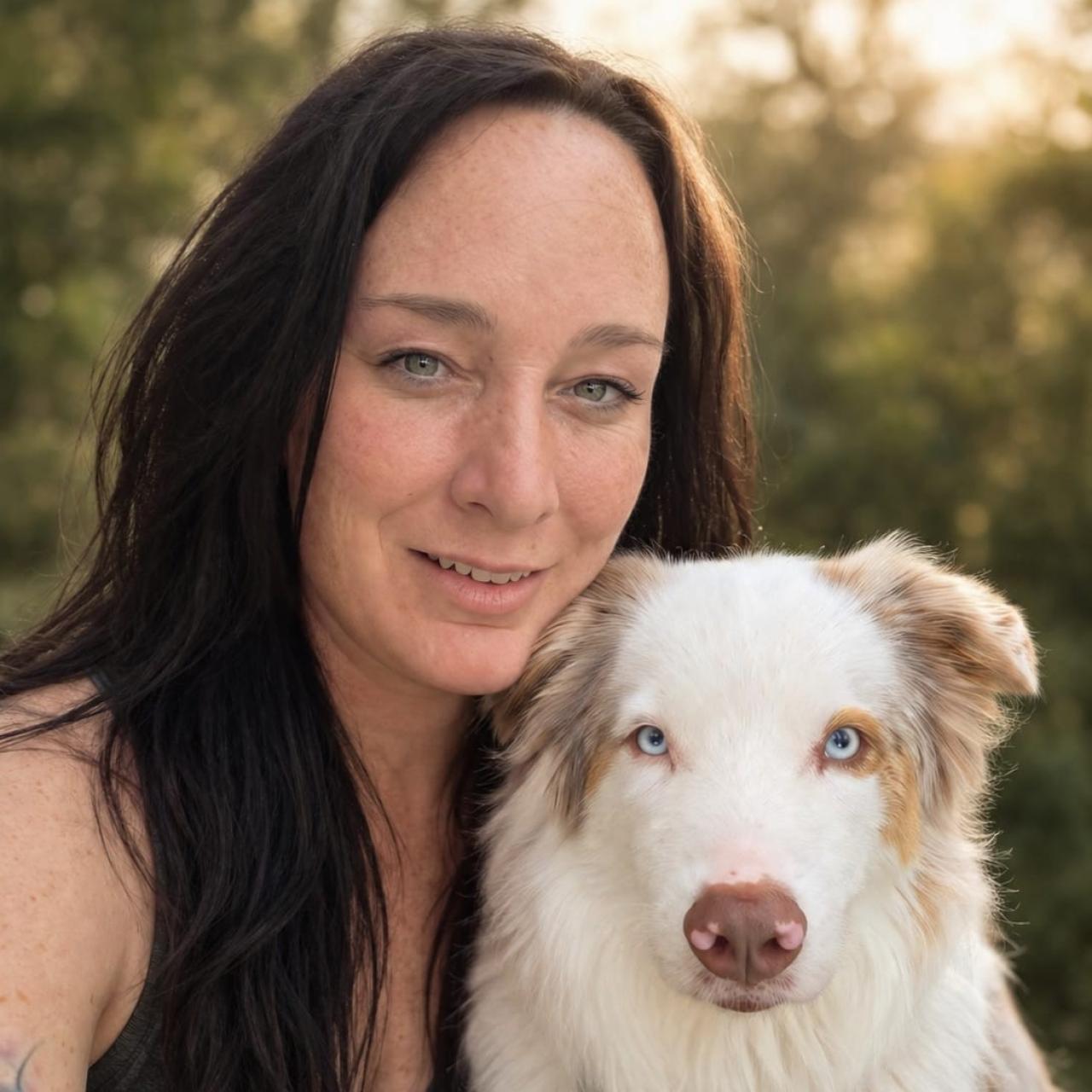 Christine mit Balu